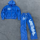 BLUE WASHED “LH” SWEATSUIT